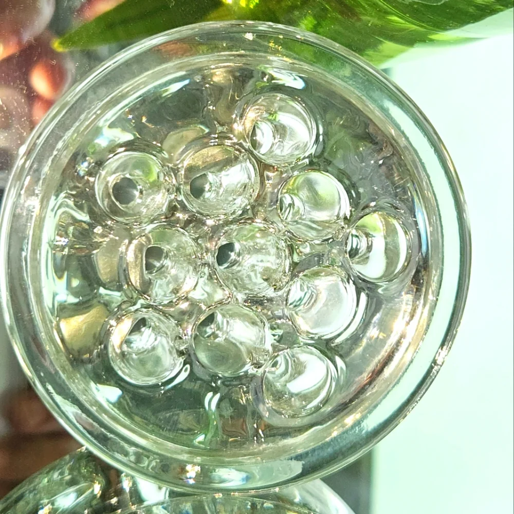 Flower Frog Glass Vintage Lot Of 2 Floral Flower Placement For Vase A+ Condition - Picture 8 of 9